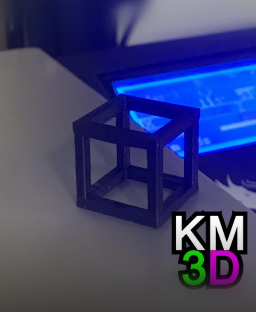 Calibration cube hollow version 3d model