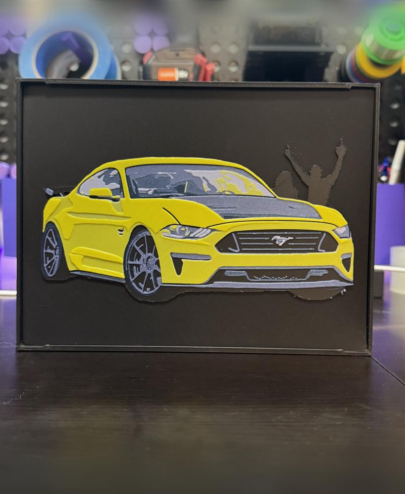 Framed Mustang 3d model