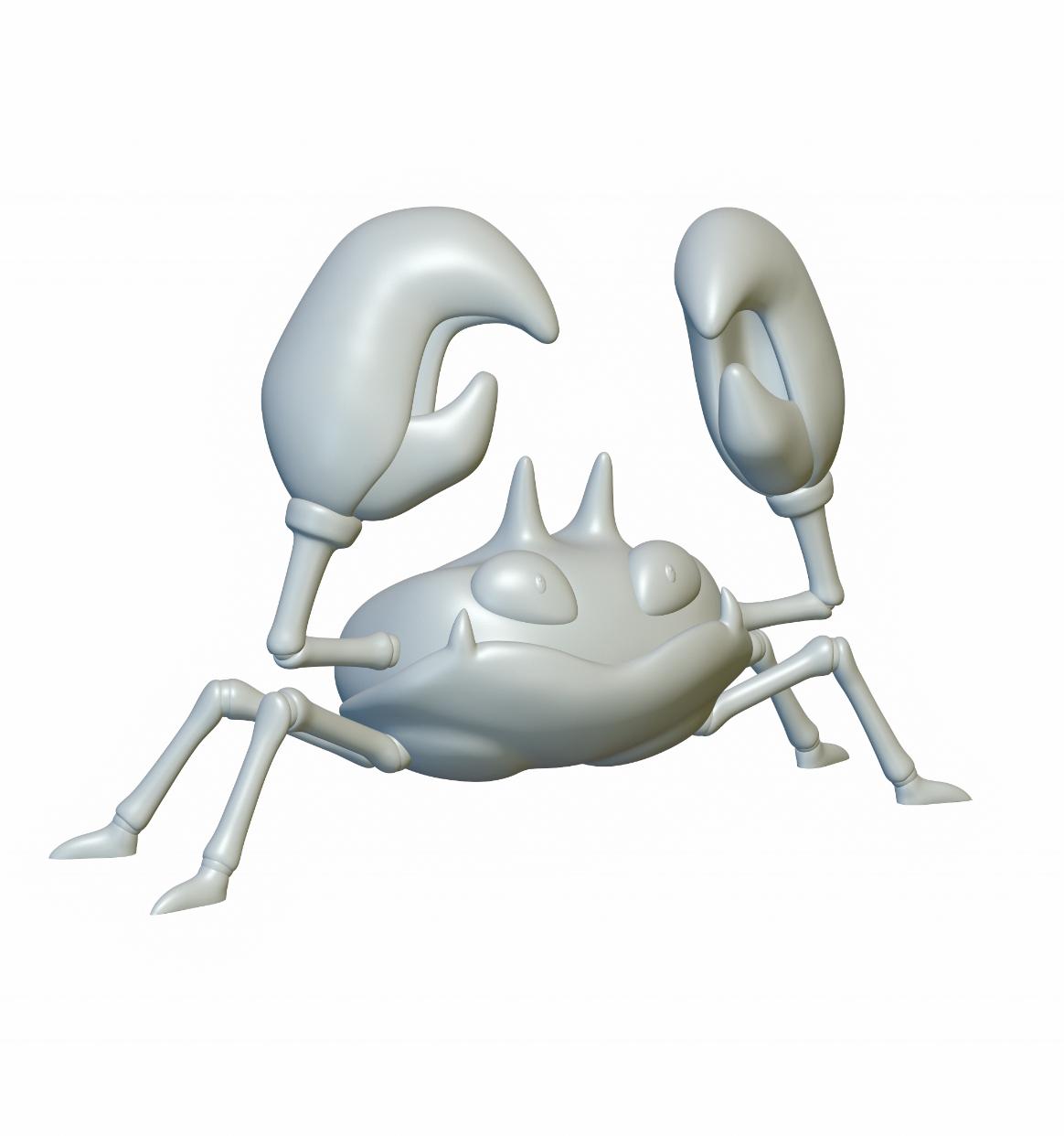 Pokemon Krabby #98 - Optimized for 3D Printing 3d model