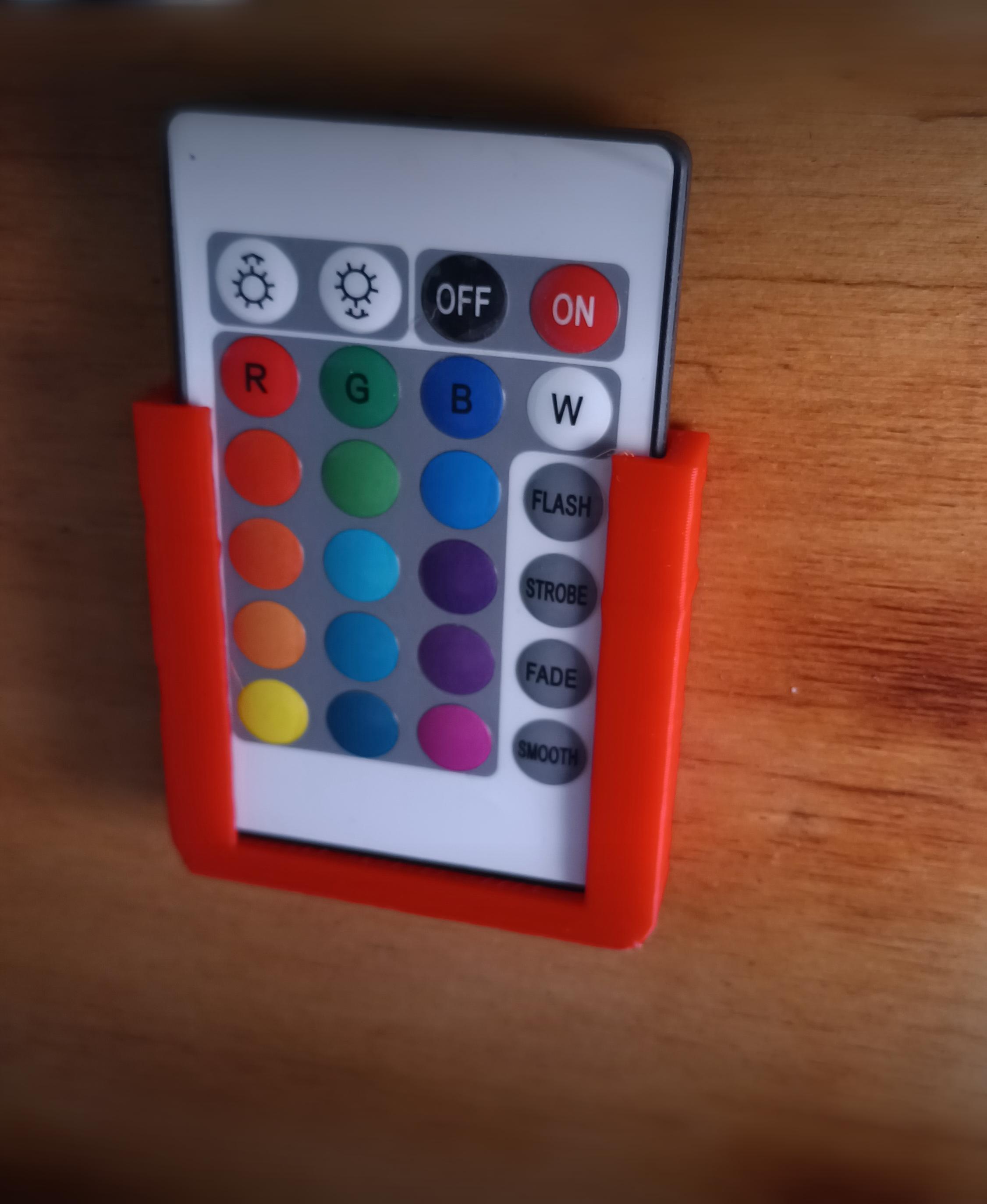 RGB LED remote holder  3d model