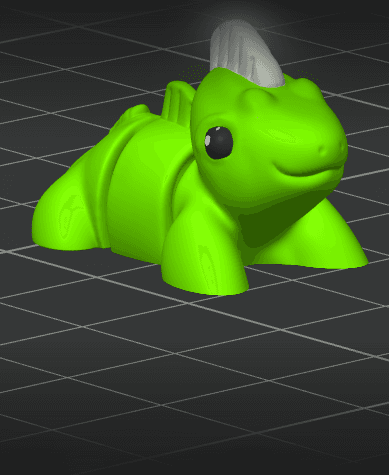 Flexi Lizard (No Supports) 3d model
