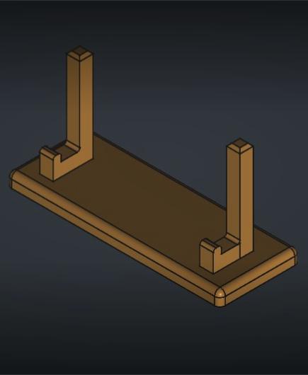 Microscope Slide Display Stand 3d model