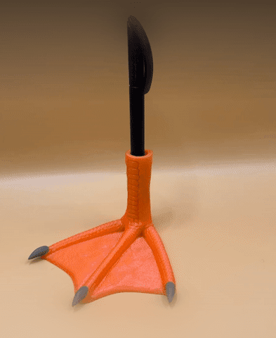 Duck Foot Pen Holder 3d model