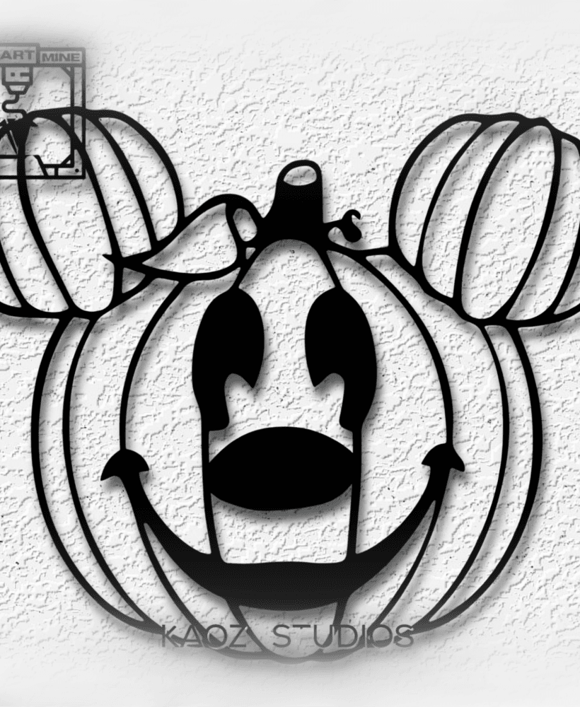 mickey mouse pumpkin disney jackolantern fanart 3d model