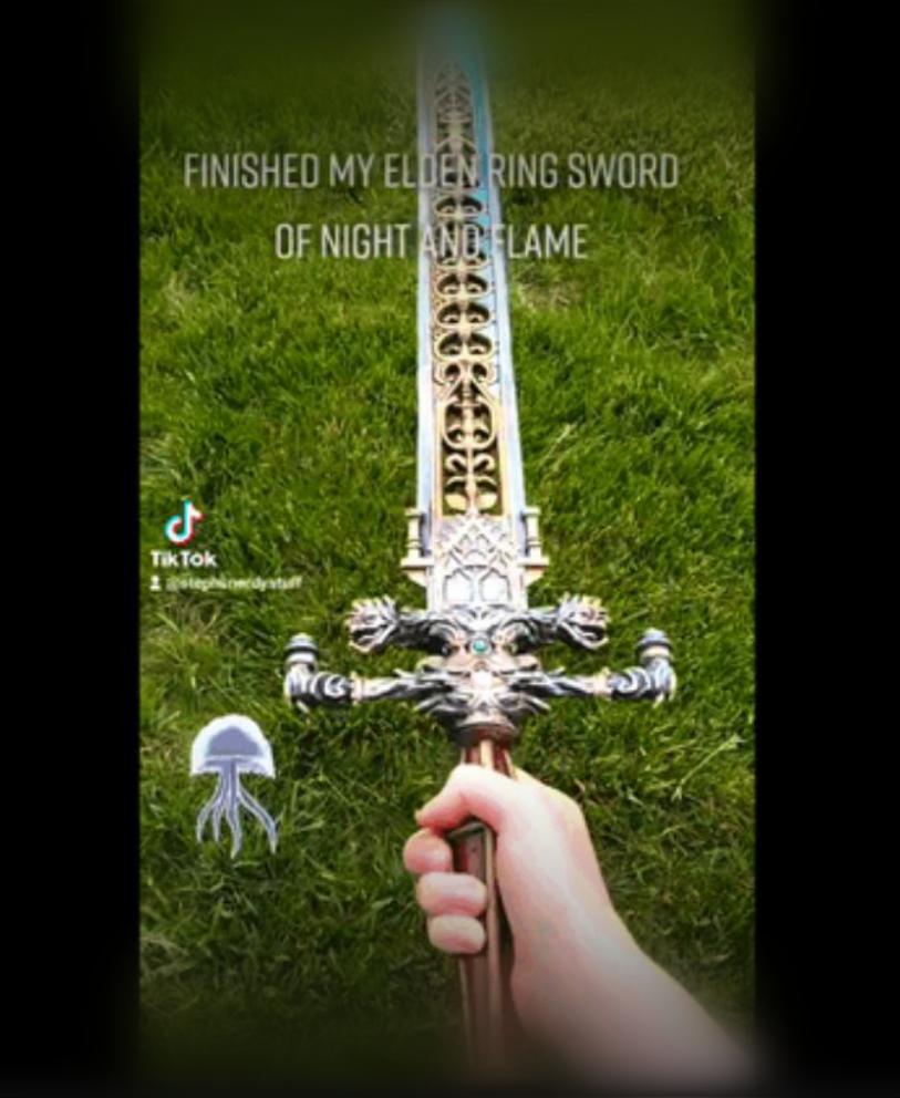 ELDEN RING SWORD OF NIGHT AND FLAME 3d model