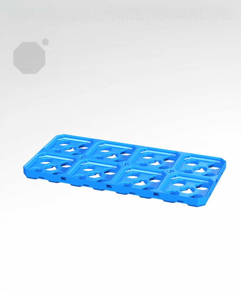 4x2 - Multibin Base Plate 3d model