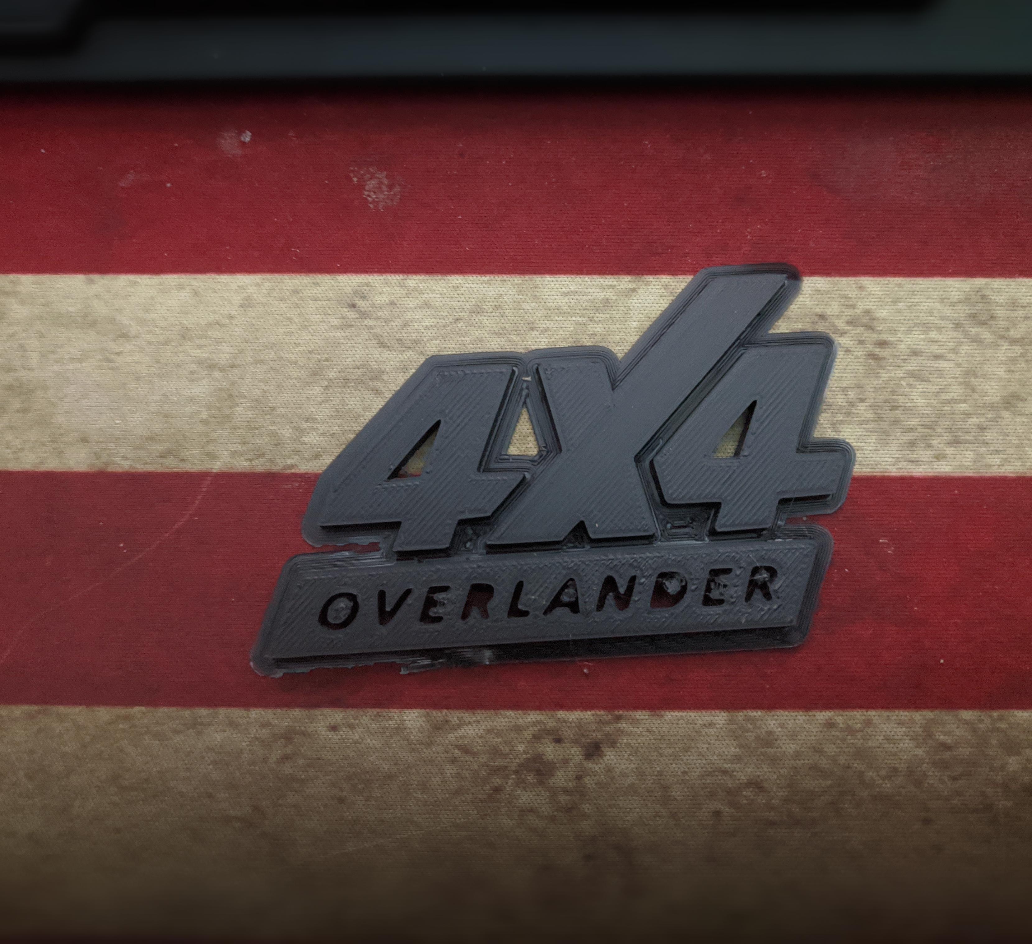 4x4 overlander badge emblem 3d model