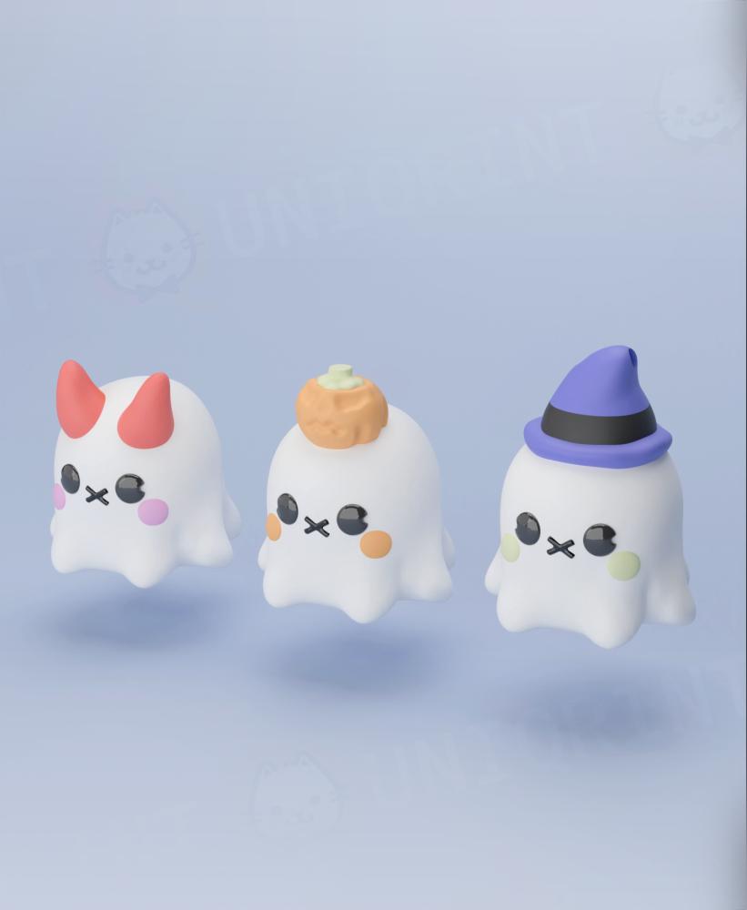 Little Ghost Keychain Collection 1 3d model