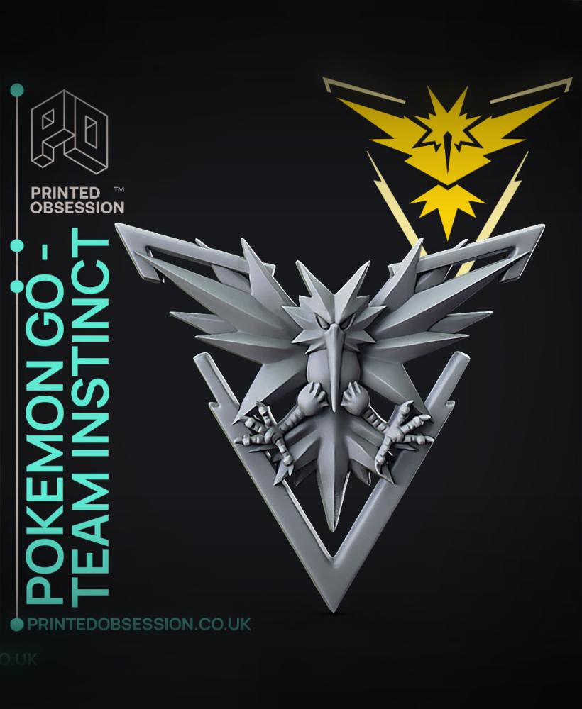 Team Instinct - Pokemon GO - Wall Decoration 3d model