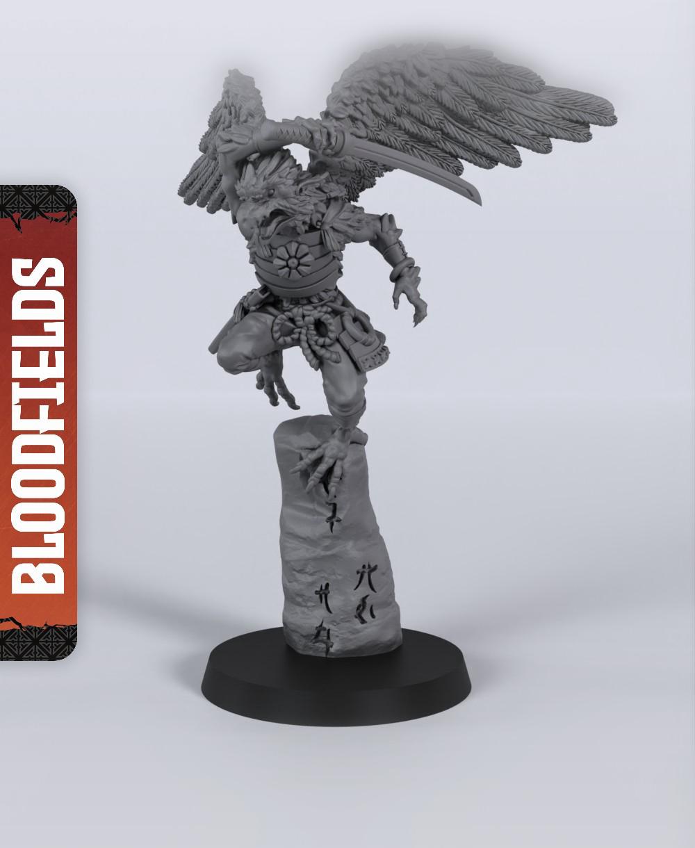 Tengu - With Free Dragon Warhammer - 5e DnD Inspired for RPG and Wargamers 3d model