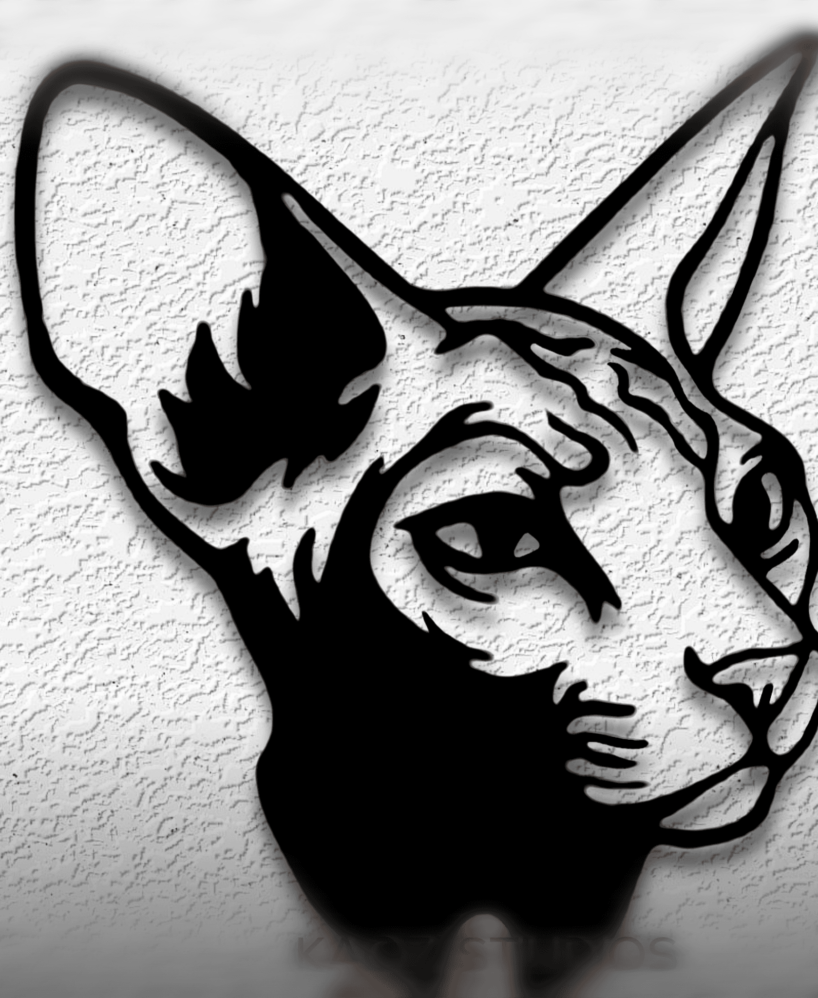 sphynx wall art sphinx wall decor cat decoration 3d model