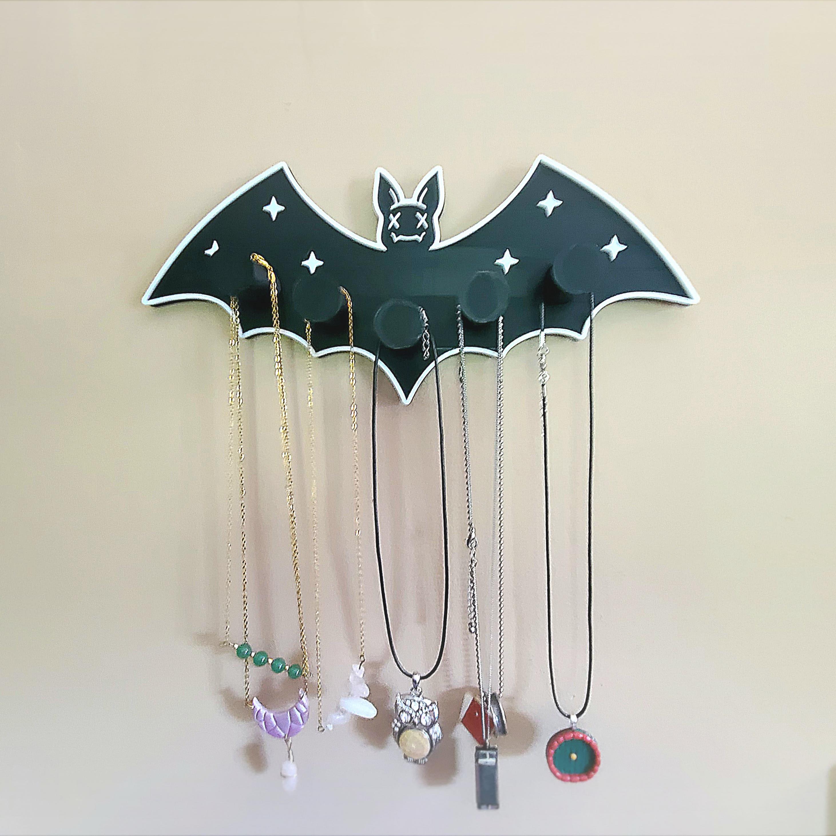 Bat Necklace Hanger 3d model