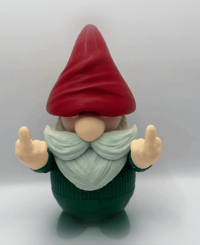 Middle Finger Gnome 3d model