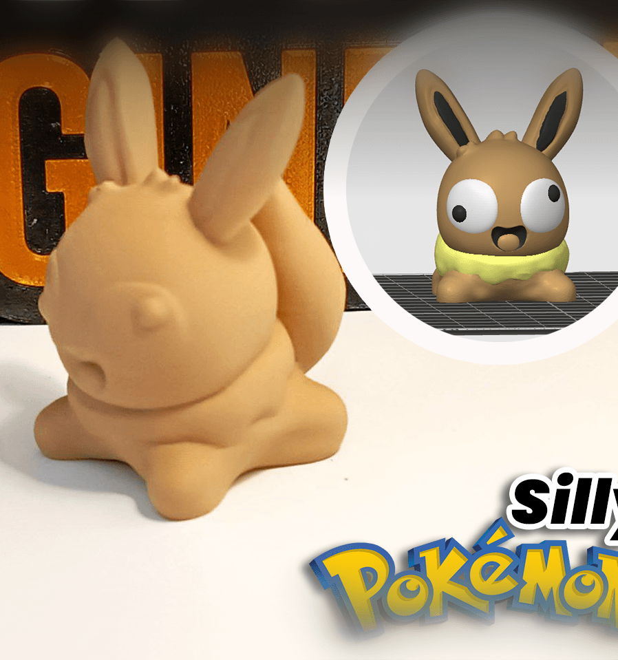  Silly Pokémon - Eevee 3d model