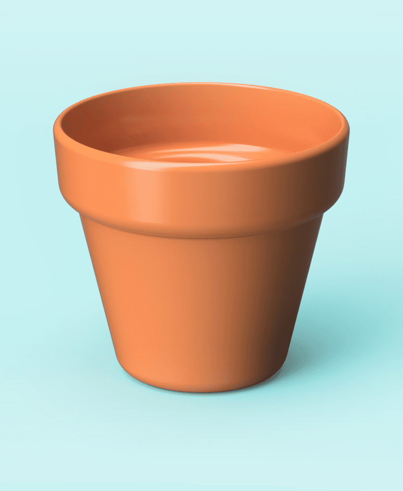 Clay Flower Pot 3d model