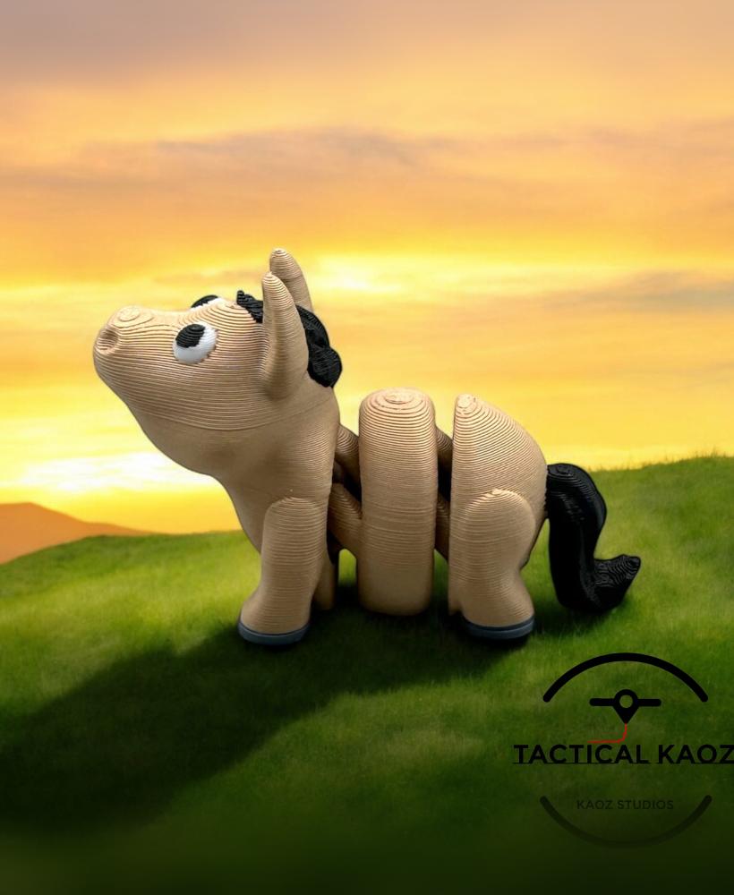 My Wiggle Pony - Articulating Flexy Horse - Pony Mini 3d model