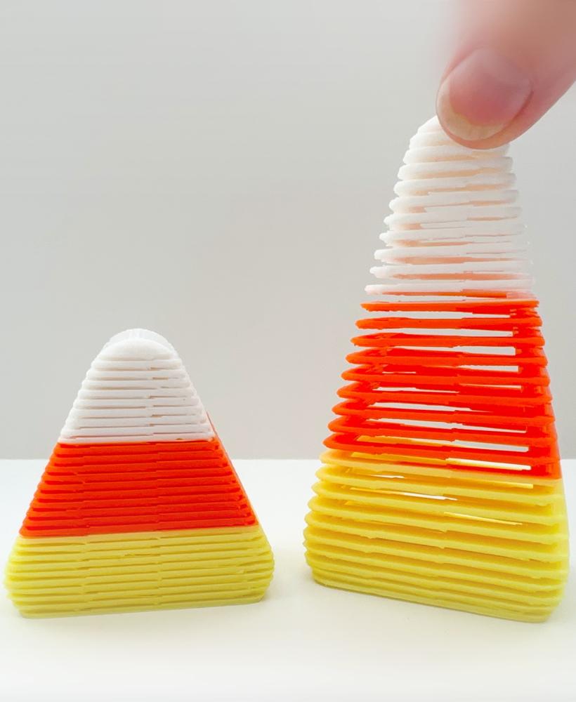 Candy Corn Slinky 3d model