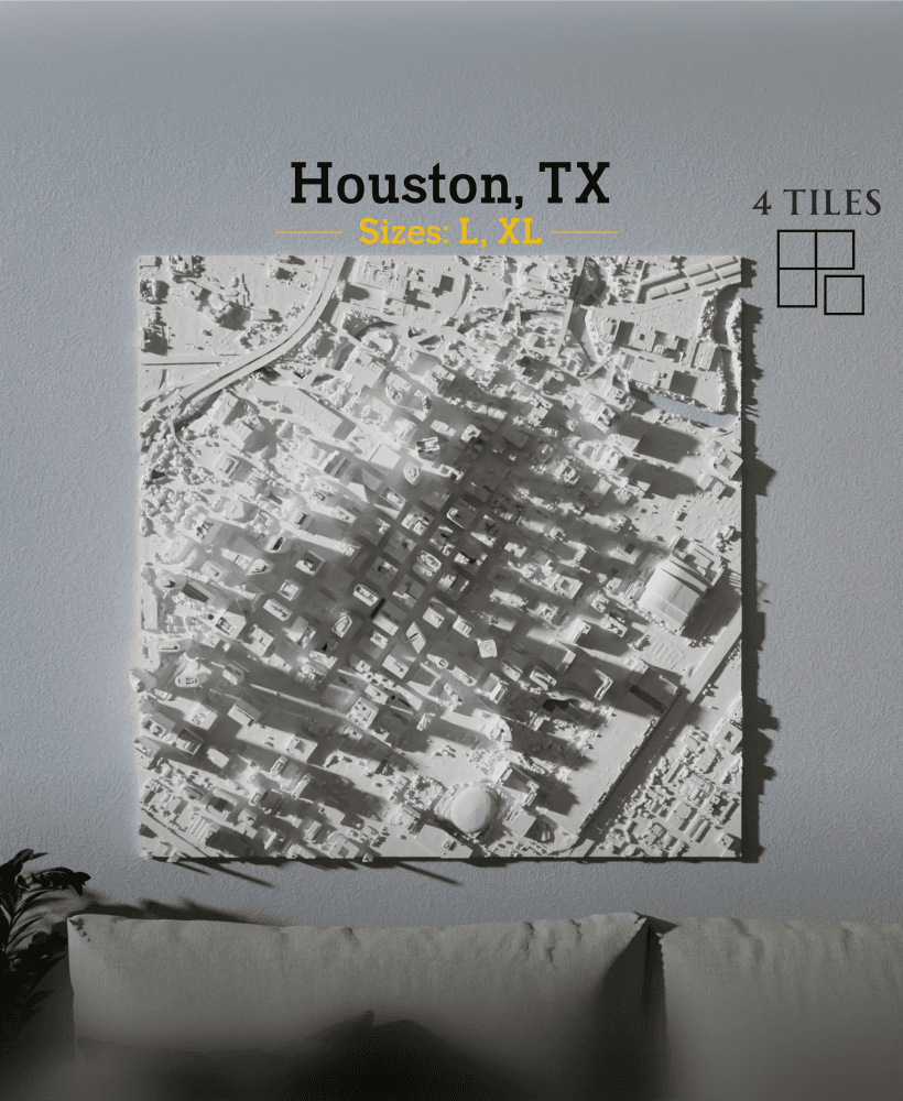 Houston, TX - Large & Extra Large 3d model