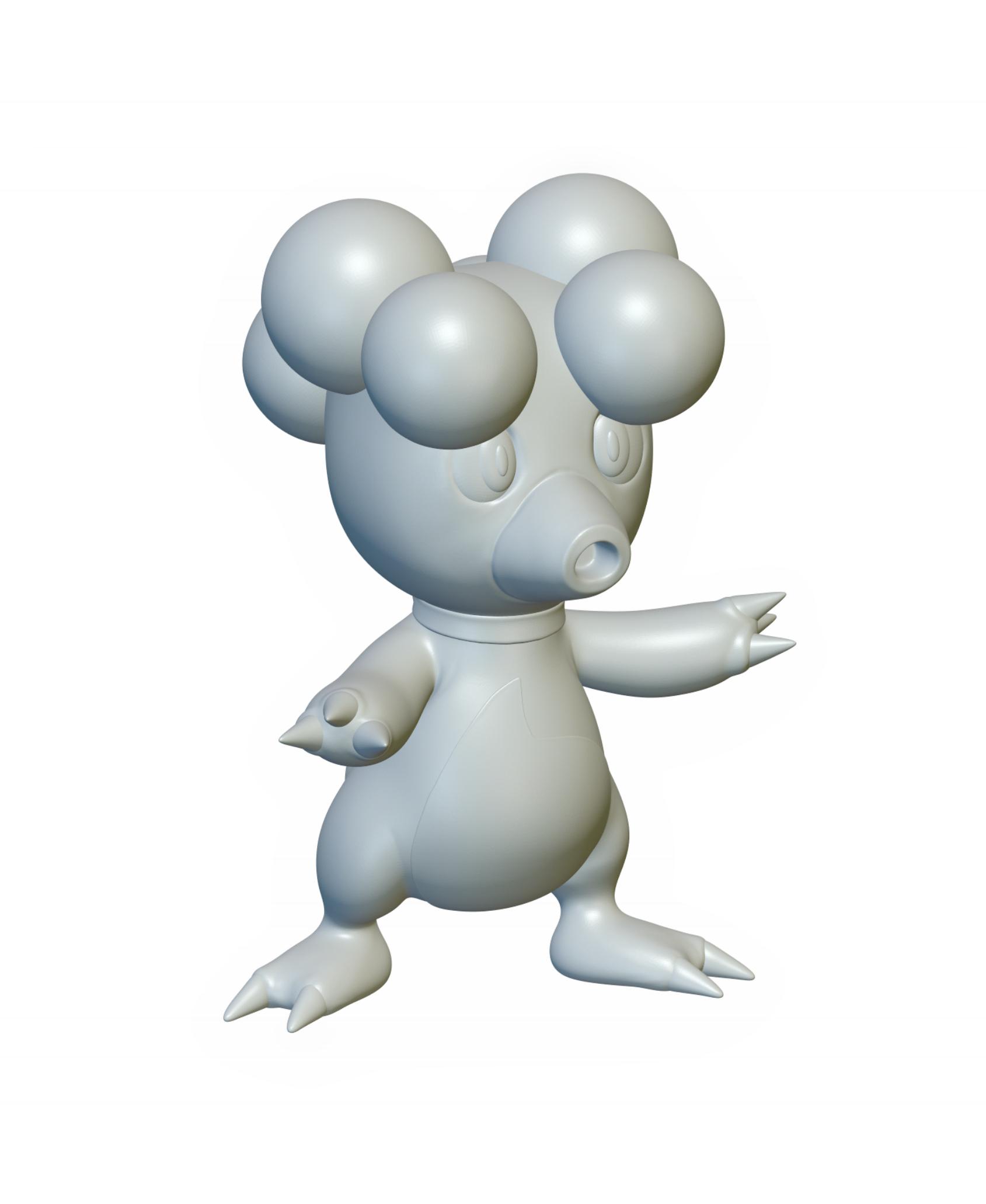 Pokemon Magby #240 - Optimized for 3D Printing 3d model