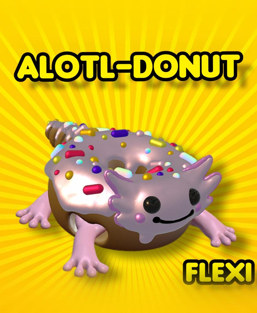 "Alotl-Donut" the Flexi Donut Axlotl 3d model