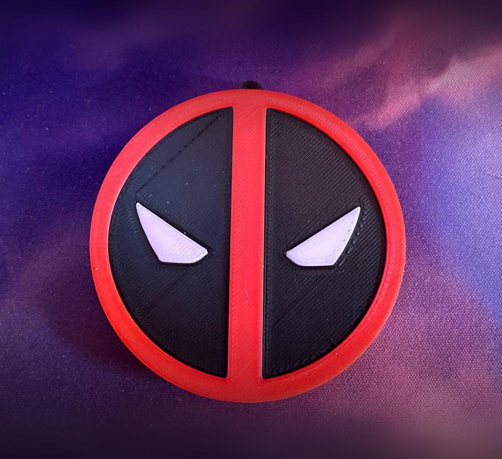 Deadpool keychain by parts 3d model