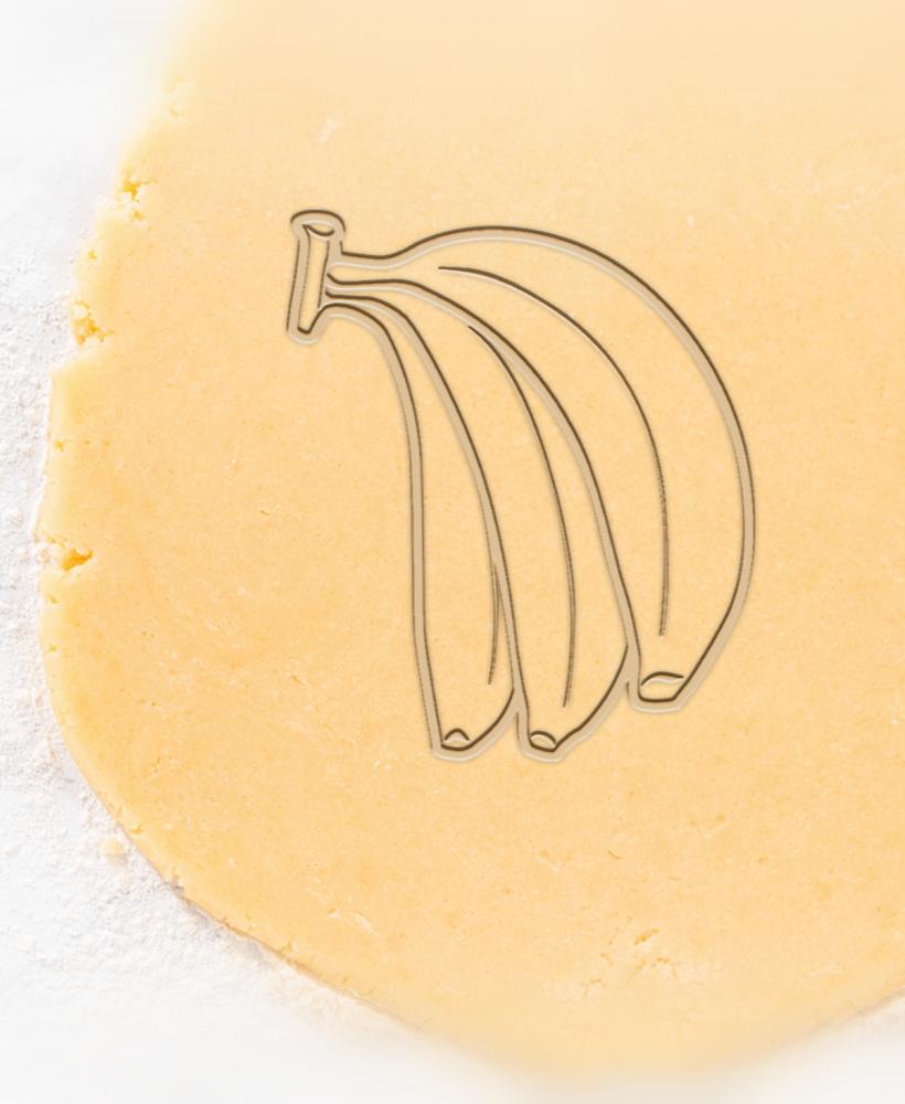 Banana Cookie Cutter, Biscuit Cutter 3d model