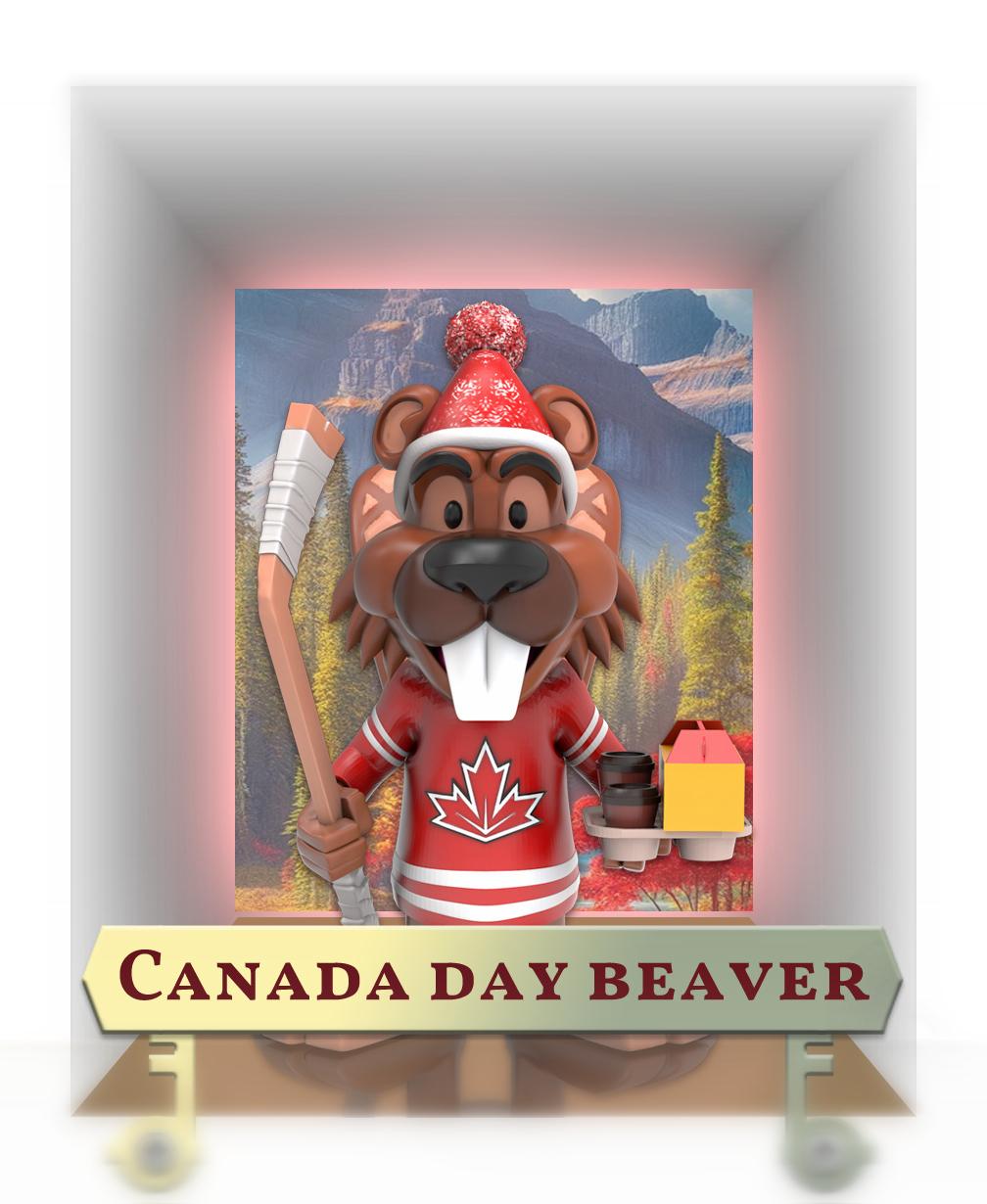 Canada Day Beaver 2024 3d model