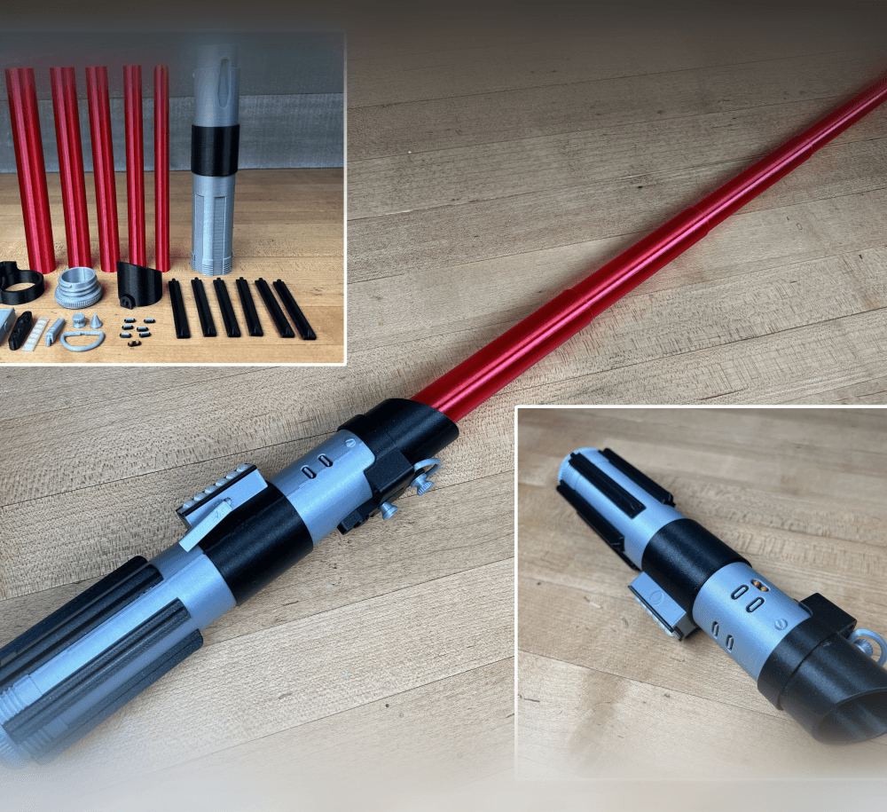 Vader's Multi-Part Lightsaber 3d model