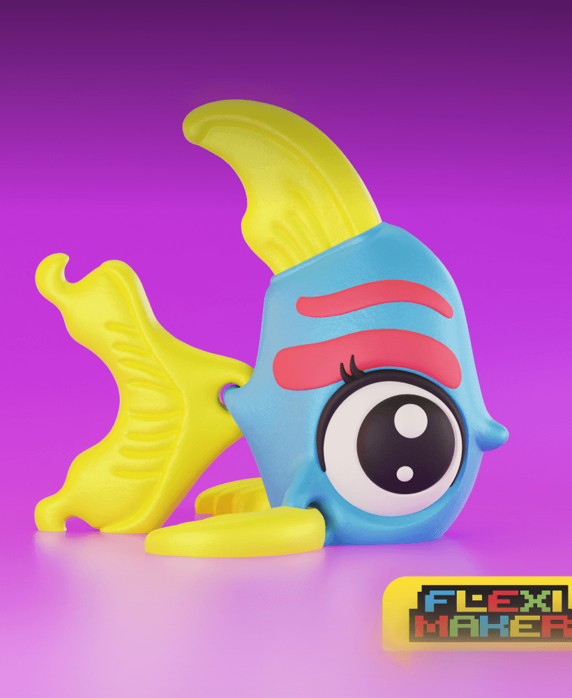 Flexi fish 3d model