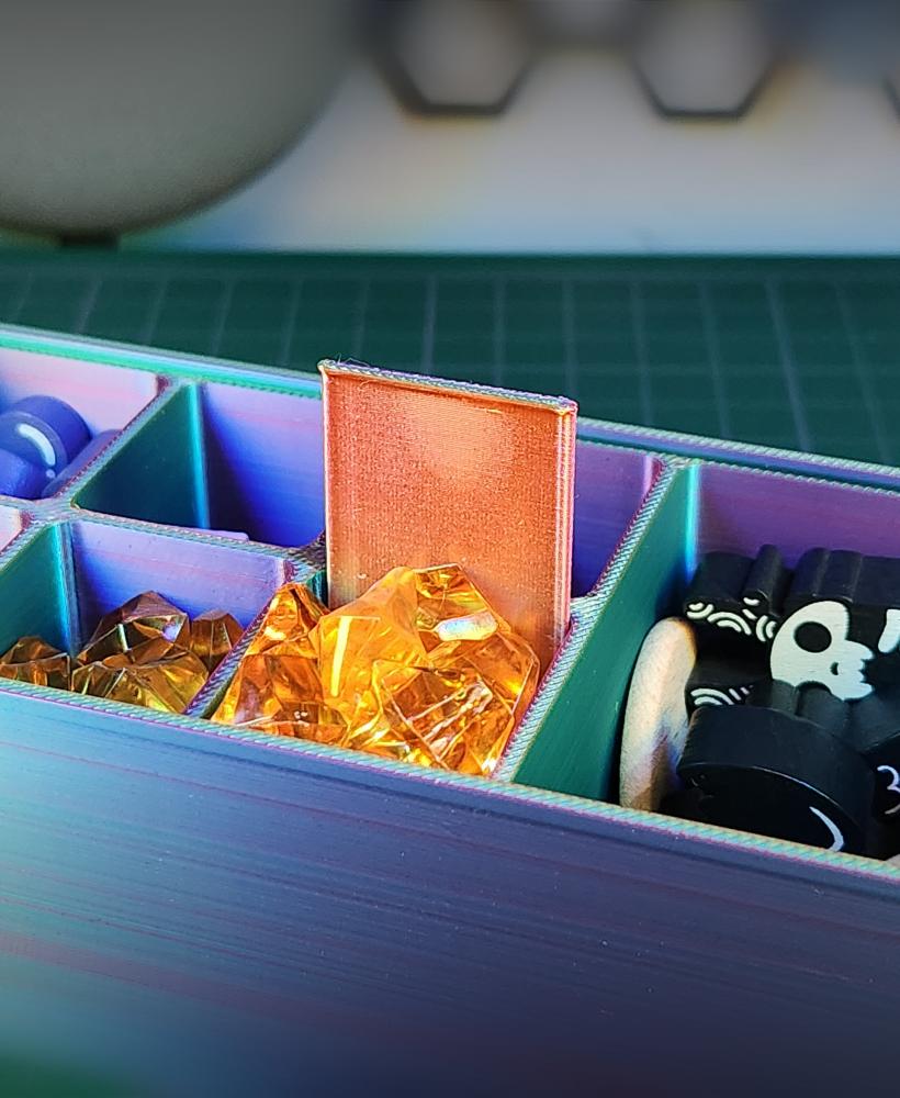 Boardgame Resource Organizer with Lid - Hitodama 3d model