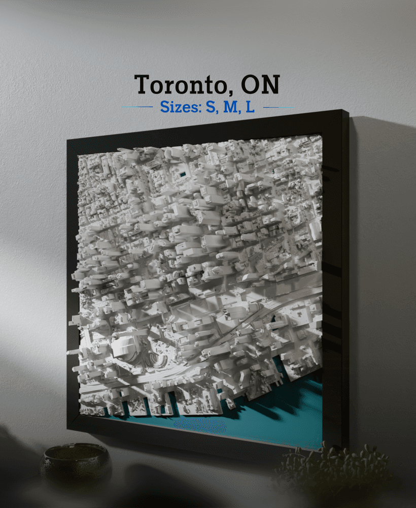 Toronto, ON - Small, Medium & Large 3d model