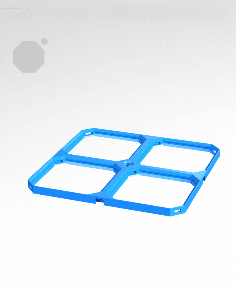 2x2 Multibin Panel 3d model