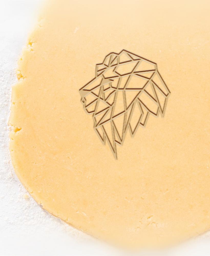 Geometric Lion Cookie Cutter, Biscuit Cutter 3d model