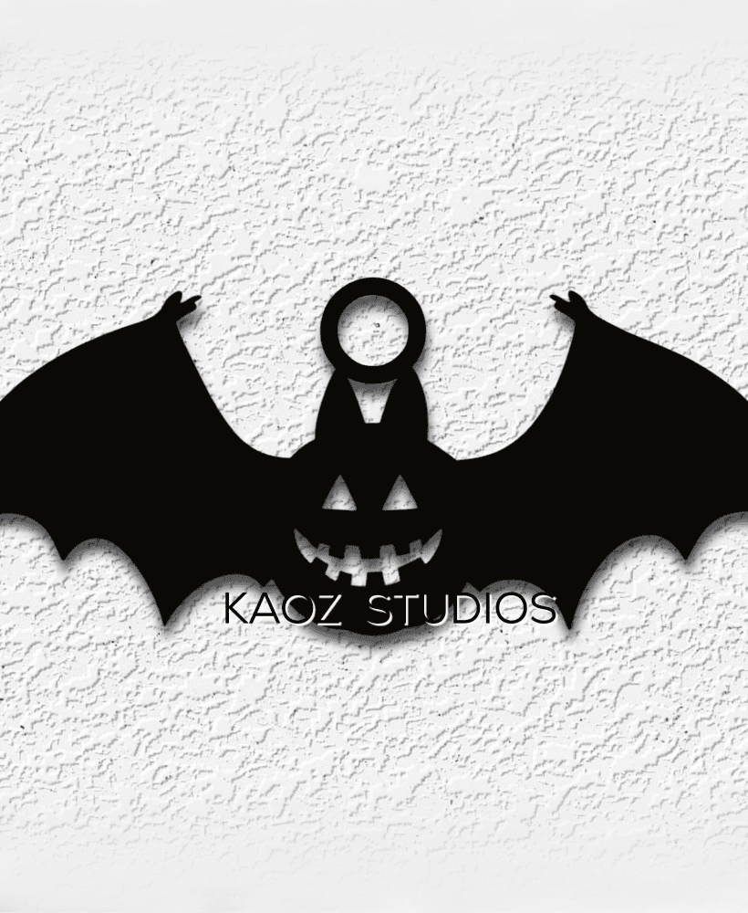 bat charm halloween keychain jackolantern 3d model