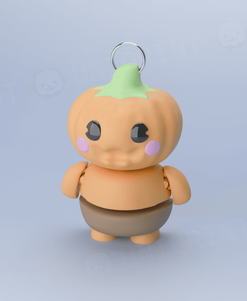 Flexi Mr. Pumpkin Keychain 3d model