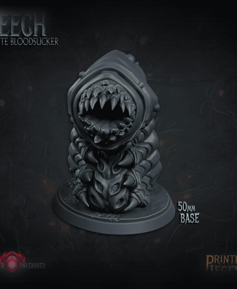 Leech 01 (50mm) 3d model