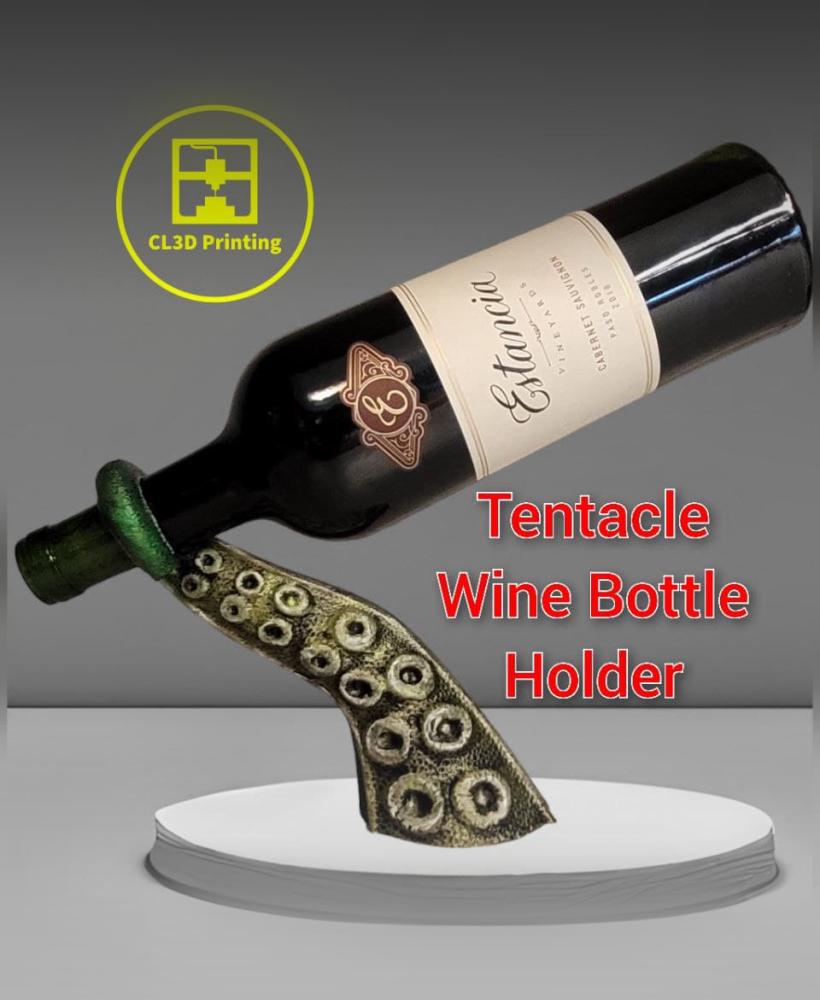 Octopus Tentacle Wine Bottle Hodler 3d model