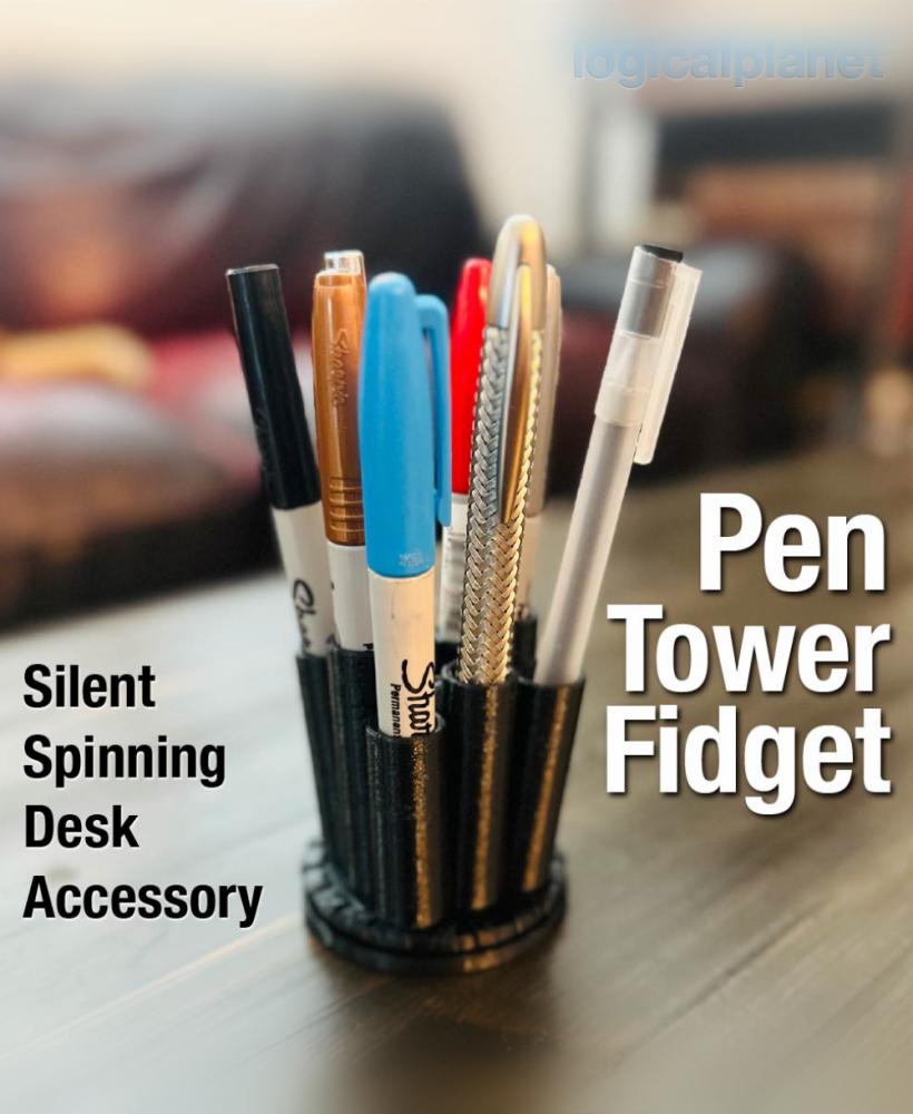 Pen Tower (Holder) Desk Fidget 3d model