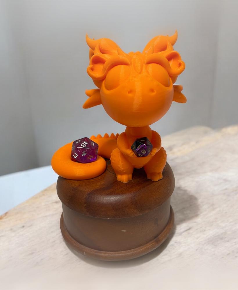 Sitting Dragon Dice Buddy 3d model