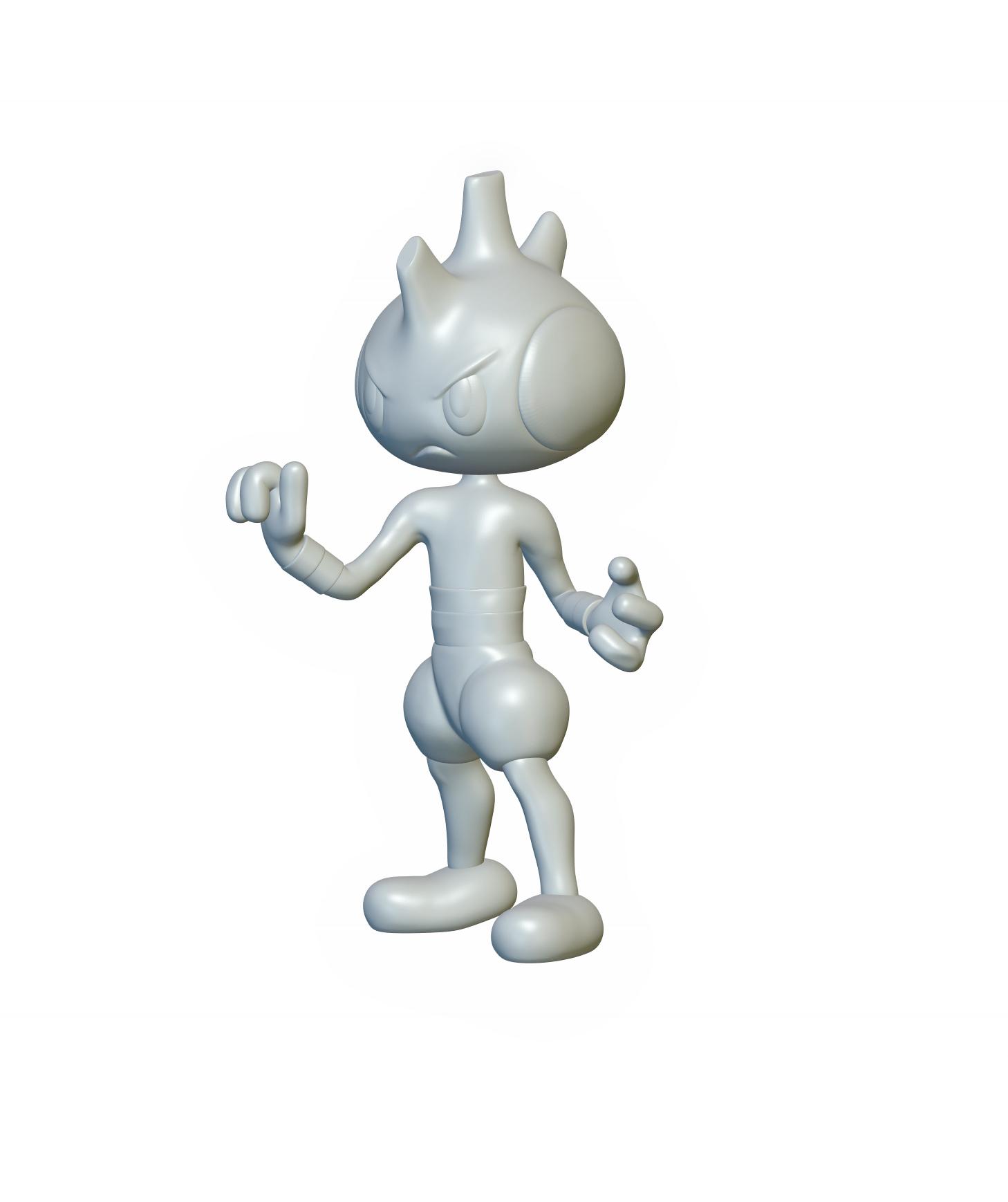 Pokemon Tyrogue #236 - Optimized for 3D Printing 3d model