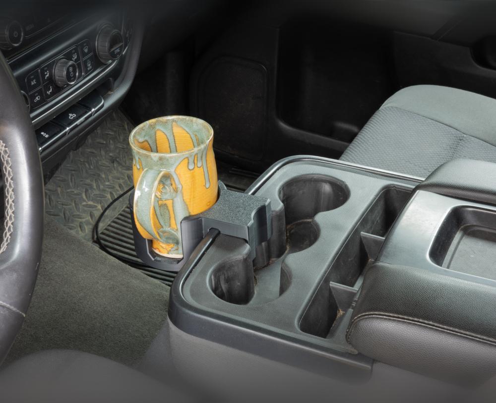 2014-2018 Silverado and Sierra Mug Holder - Flip-Up Console w/ 3 Cup Holders 3d model