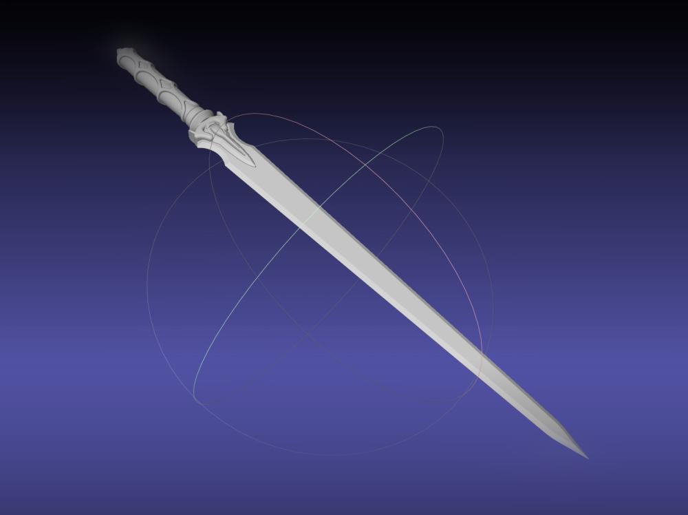 Sword Art Online Asuna ALO Sword Printable Assembly 3d model