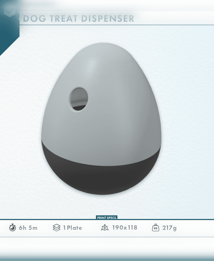 TreatNest - 3D Printed Dog Treat Dispenser 3d model