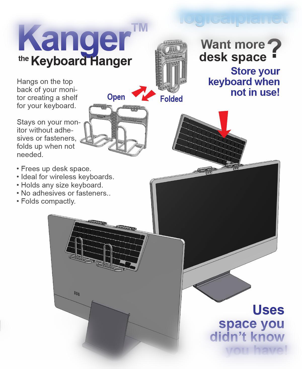 Kanger - the Keyboard Hanger 3d model