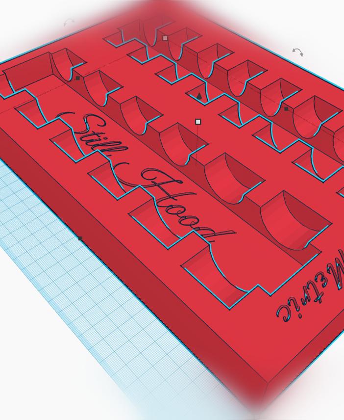 3/8ths deep socket holder 3d model