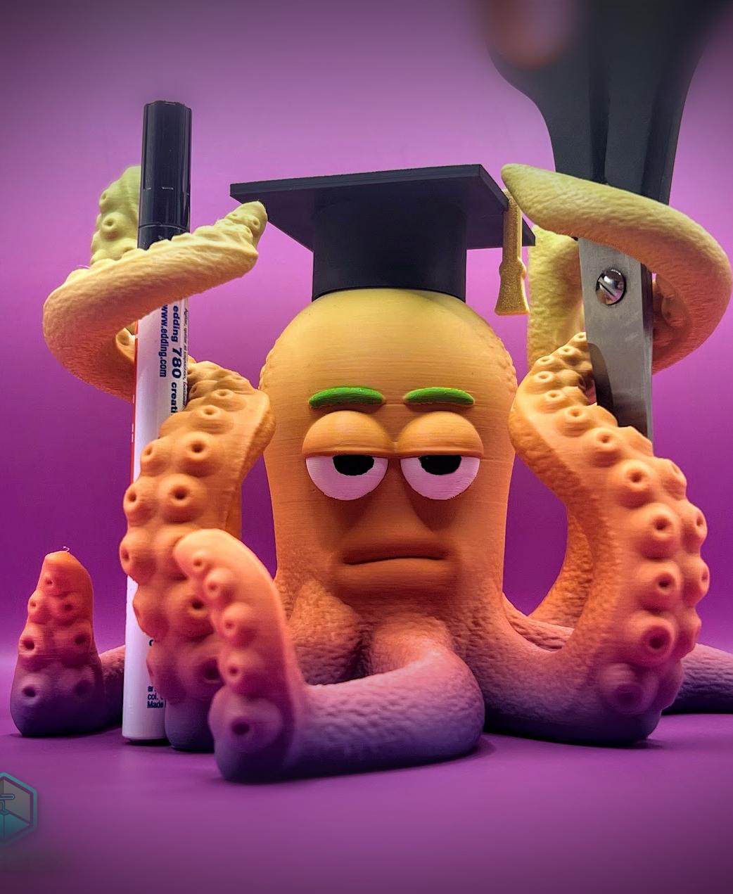 Octopus Helper: Octopu-Su-Chef, OctoPirate & Octopu-Student 3d model