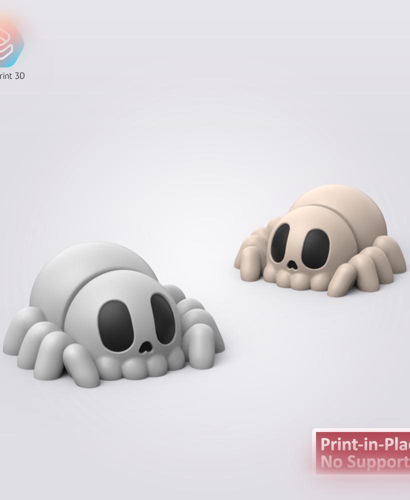 Halloween Flexi Skull Spider 3d model