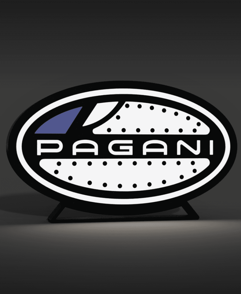 Pagani Logo Lightbox LED Lamp 3d model