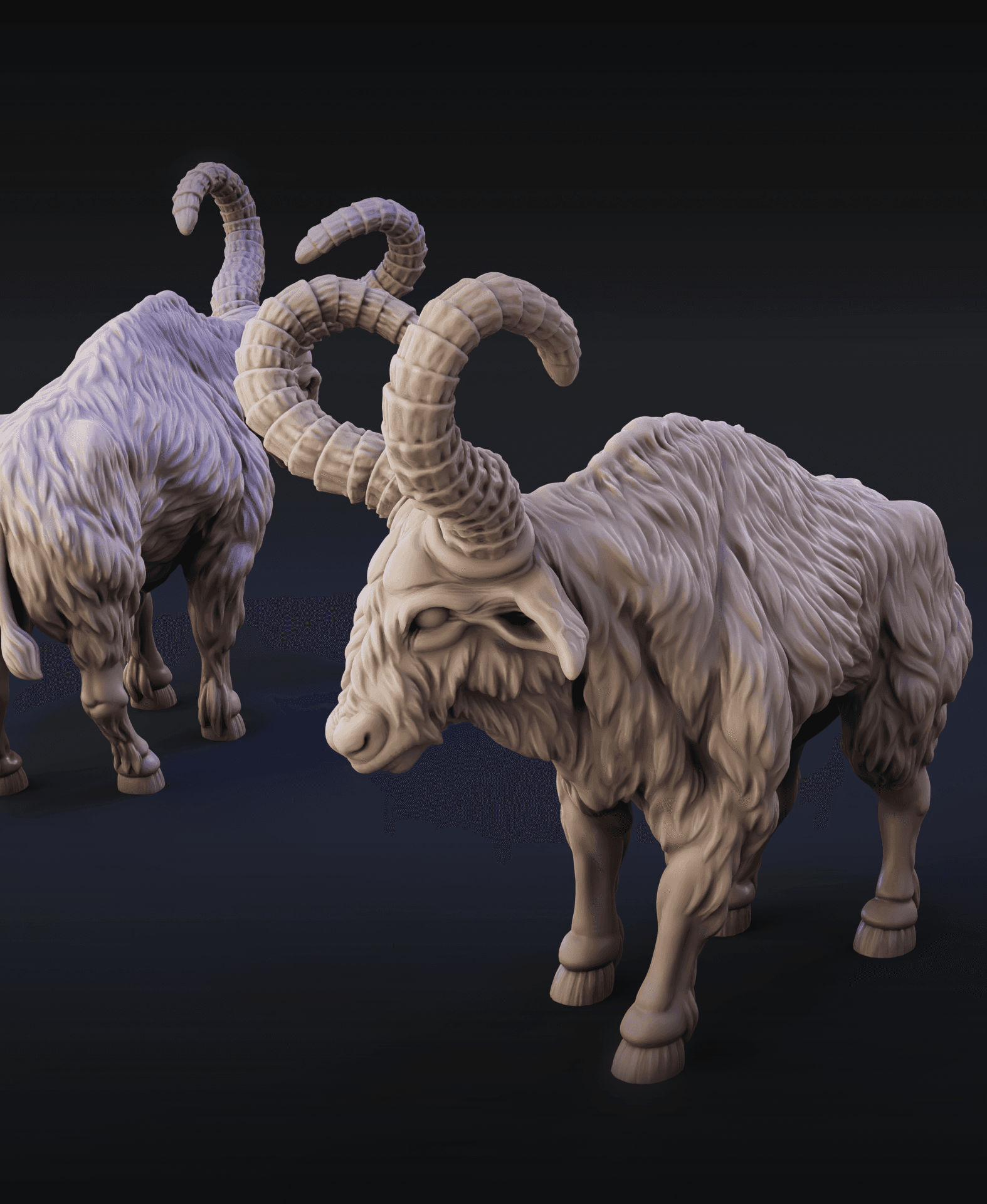 Great Horned Oxen Beast  3d model