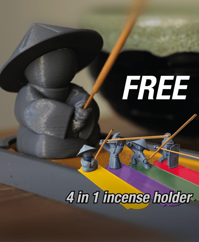 4 in 1 Incense Holder 3d model